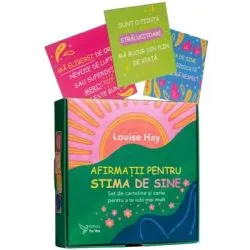 Afirmatii pentru stima de sine. Set de cartoline si carte de Louise Hay