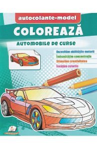 Coloreaza automobile de curse. Autocolante model