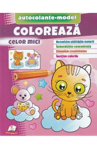 Coloreaza celor mici. Autocolante model