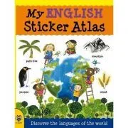 My English Sticker Atlas de Catherine Bruzzone