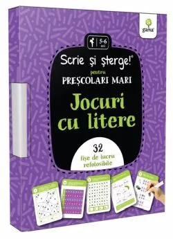 Jocuri cu litere - Scrie si sterge! de Anonim