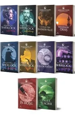 Pachet 10 volume: Sherlock Holmes de Arthur Conan Doyle