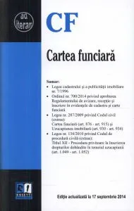 Cartea funciara. Editie actualizata la 17 septembrie 2014