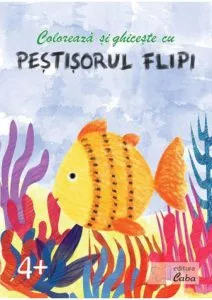 Coloreaza si ghiceste cu Pestisorul Flipi pentru 4 ani  