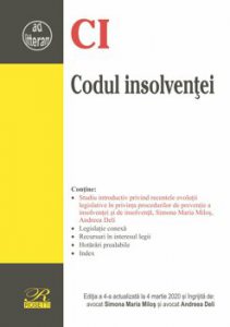 Codul insolventei. Editia a 4-a actualizata la 4 martie 2020