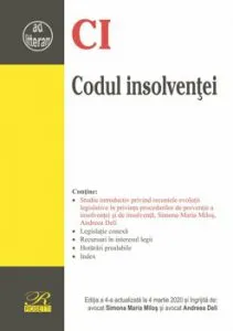 Codul insolventei. Editia a 4-a actualizata la 4 martie 2020