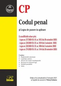 Codul penal. Ediția a 9-a actualizată la 5 ianuarie 2021
