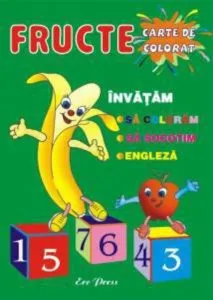 Fructe - carte de colorat