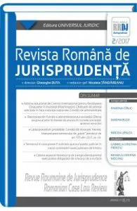 Revista romana de jurisprudenta 2 din 2017 de Nicoleta Tandareanu