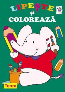 Seria Lipeste si coloreaza - Elefantul