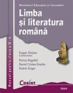 Limba si literatura romana. Manual pentru clasa a IX-a de Eugen Simion