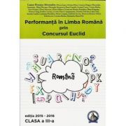 Performanta in Limba Romana prin Concursul Euclid clasa a 3-a (2015