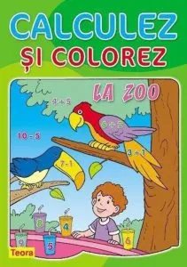 Calculez si colorez - La zoo