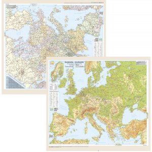 Europa - Harta politica/fizica