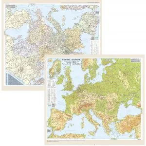 Europa - Harta politica/fizica