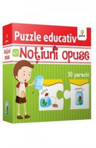 Puzzle educativ: Notiuni opuse