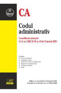 Codul administrativ Ed.4 Act.16 ianuarie 2022