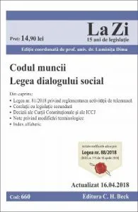 Codul muncii. Legea dialogului social Act. 16.04.2018