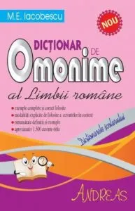 Dictionar de omonime al limbii romane de M.E. Iacobescu