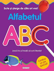 Scrie si sterge de cate ori vrei! Alfabetul. Joaca-te si invata sa scrii literele!