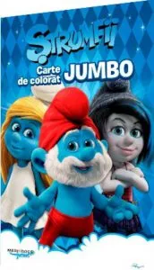 Strumfii - Carte de colorat jumbo