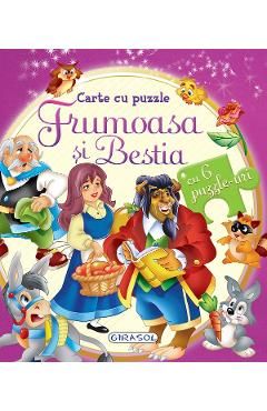 Carte cu puzzle. Frumoasa si Bestia