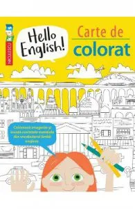 Hello English! Carte de colorat de Emilie Martin