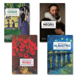 Pachet format din 4 titluri Negru, Albastru, Rosu, Verde istoria culorilor fascinante, tulburatoare si incitant de magice