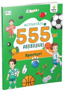 Activități cu 555 abțibilduri - Sporturi. Stick it!