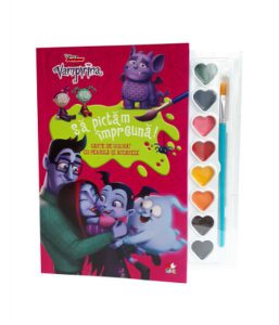 Disney. Vampirina. Să pictăm împreună! Carte de colorat cu pensulă și acuarele (format mic)