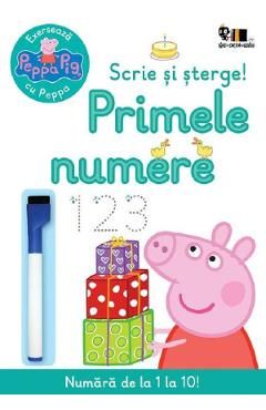 Peppa Pig: Scrie si sterge! Primele numere
