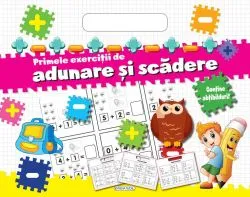 Bloc cu abțibilduri - Primele exerciții de adunare și scădere