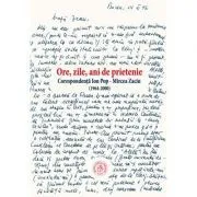Ore, zile, ani de prietenie. Corespondenta 1964-2000 de Ion Pop