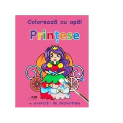 Coloreaza cu apa! Printese ( exercitii de dezvoltare)