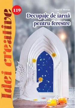 Decupaje de iarnă pentru ferestre - Idei creative 119