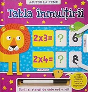 Scrii si stergi de cate ori vrei! Tabla inmultirii
