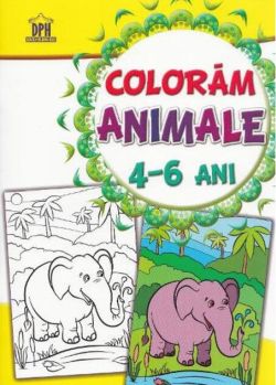 Colorăm animalele. 4-6 ani