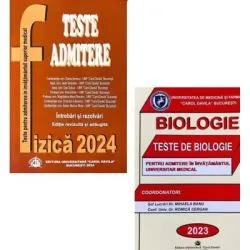Pachet de teste Biologie si Fizica pentru admiterea in invatamantul superior medical 2024 de Mihaela Banu