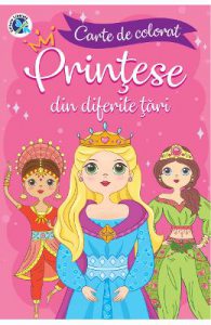 Printese din diferite tari. Carte de colorat