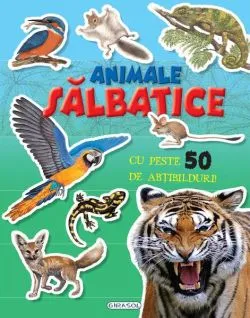 Mai caută și lipește - Animale sălbatice cu peste 50 de ațibilduri