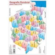 Harta Geografia Romaniei pentru clasa a 4-a de Cristina Moldovan