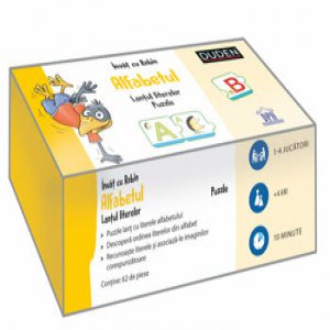 Invat cu Robin - alfabetul - lantul literelor puzzle