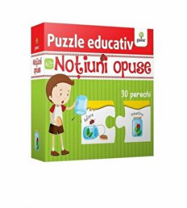 Notiuni opuse - Puzzle educativ - 30 perechi