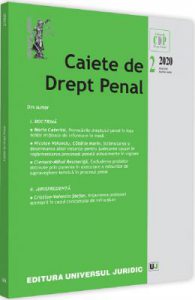 Revista Caiete de drept penal Nr.2/2020