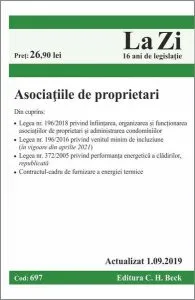 Asociațiile de proprietari (actualizat la 1.09.2019)