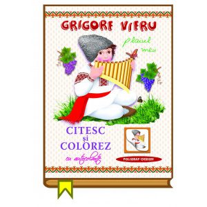 Citesc si colorez cu autocolante - Plaiul meu