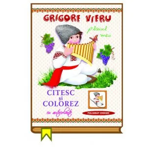 Citesc si colorez cu autocolante - Plaiul meu de Grigore Vieru