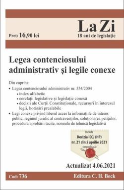 Legea contenciosului administrativ și legile conexe 04.06.2021