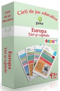 Carti de joc educatie - Europa. Tari si capitale