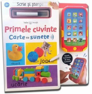 Scrie si sterge. Primele cuvinte. Carte cu sunete